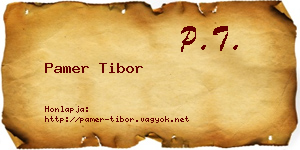 Pamer Tibor névjegykártya