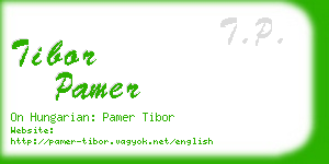 tibor pamer business card